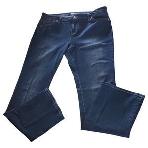 Soho New‎ York Company Womens Blue Bootcut Jeans Plus Size 18